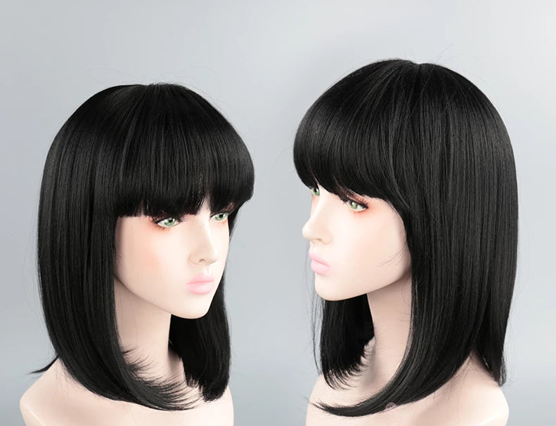 black bob cosplay wig