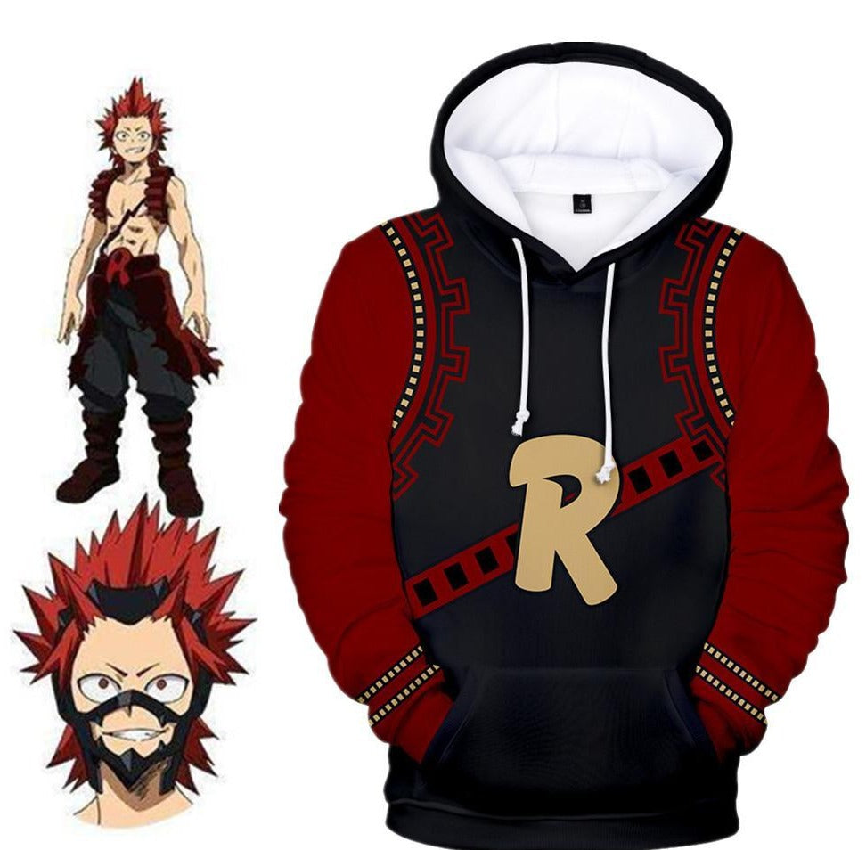 my hero academia kirishima hoodie