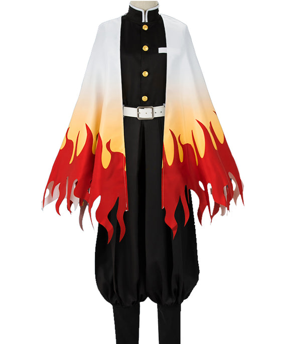 Demon Slayer Flame Pillar Kyoguro Rengoku Cosplay Costume - CosplayFTW