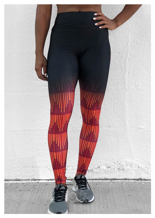 Ankle Crop High-Rise Leggings Ndebele Navajo