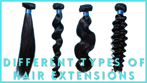 Different types of hair extensions 