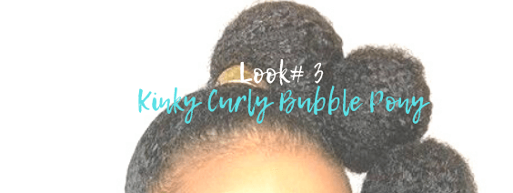 kinky curly bubble ponytail by azul hair collection @azulhaircollection #azulhaircollection