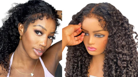 kinky curly baby hair lace wig