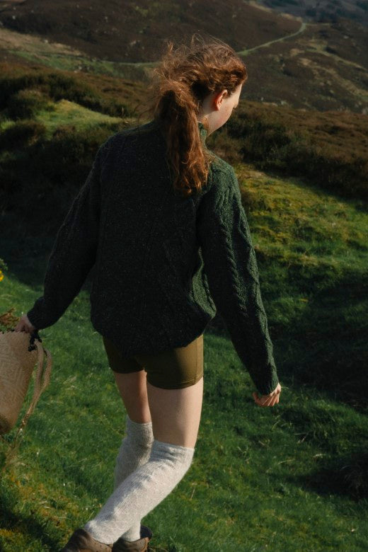 Moss Green Donegal Aran Jumper - STABLE of Ireland product image