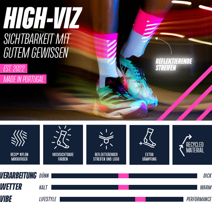 Incylence sock features high-viz