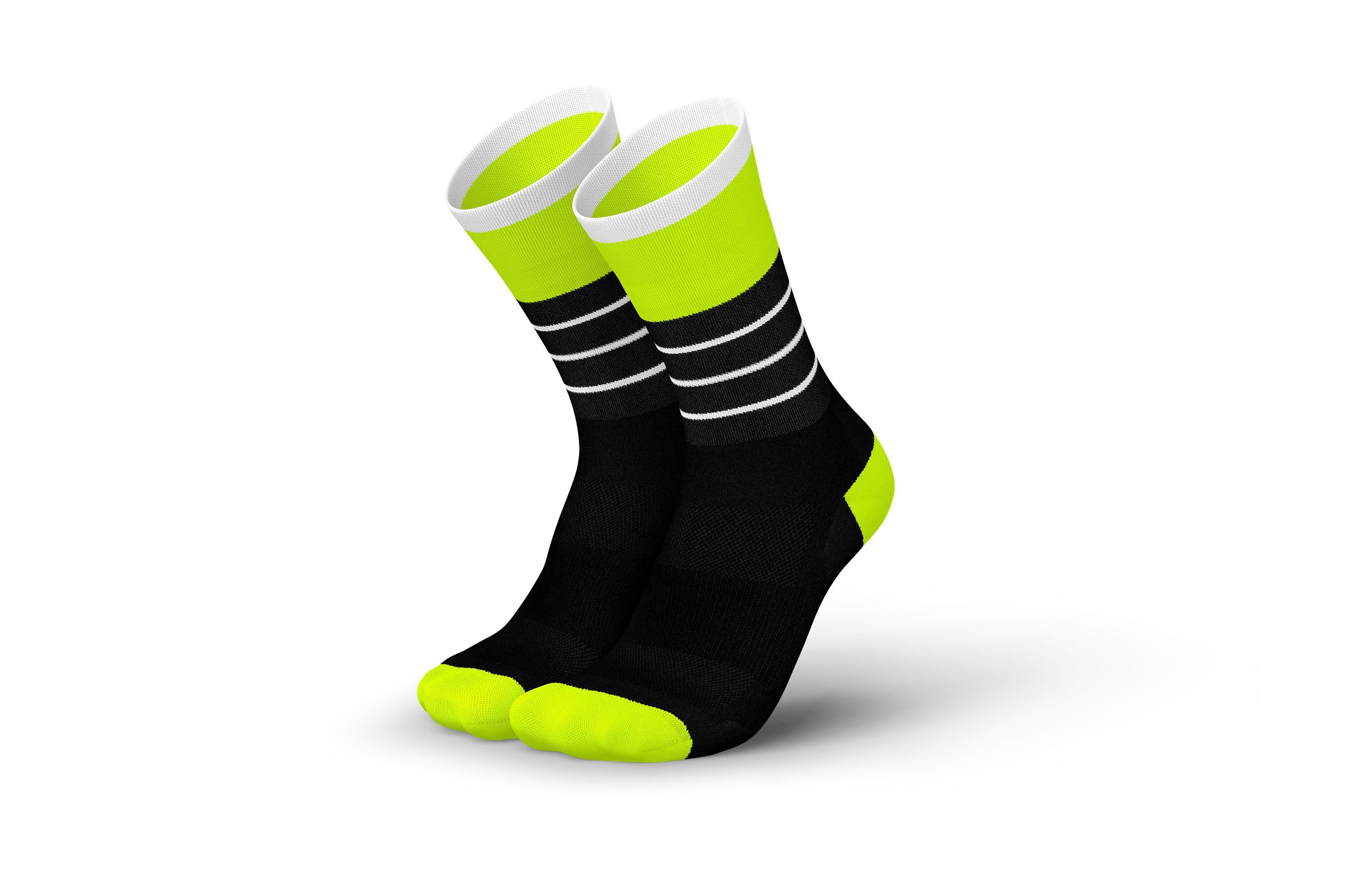 High-Cut Ultralight Socks INCYLENCE Stripes V2 Black Canary
