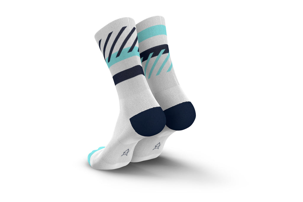 High-Cut Running Socks INCYLENCE Platforms White Orange – Performance Socks  | INCYLENCE Official Store