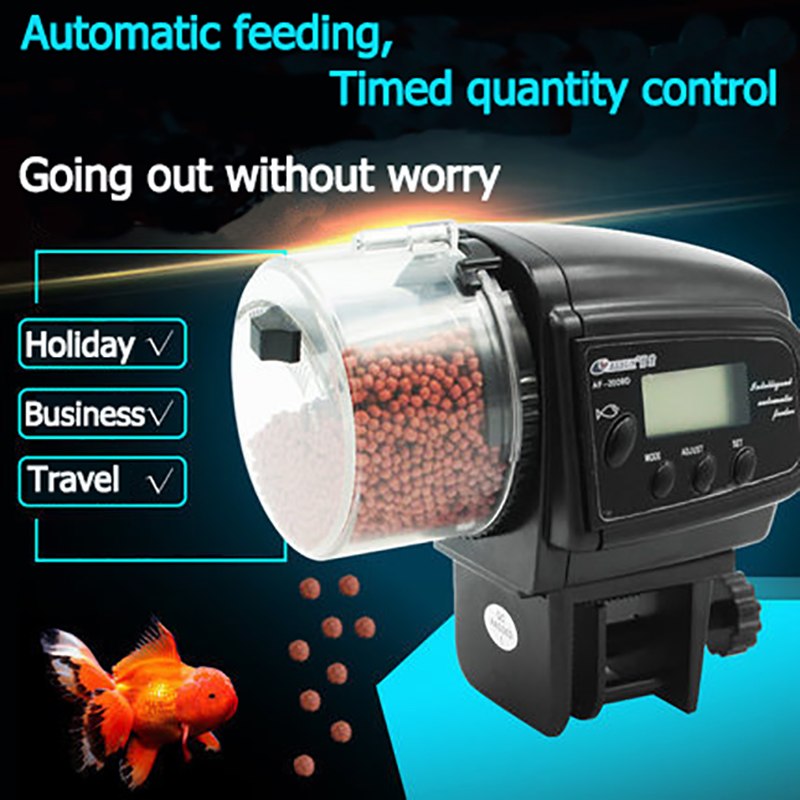 Automatic Fish Feeder 65ml With Lcd Timer For Aquarium Fish Tank