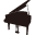 piano icon black