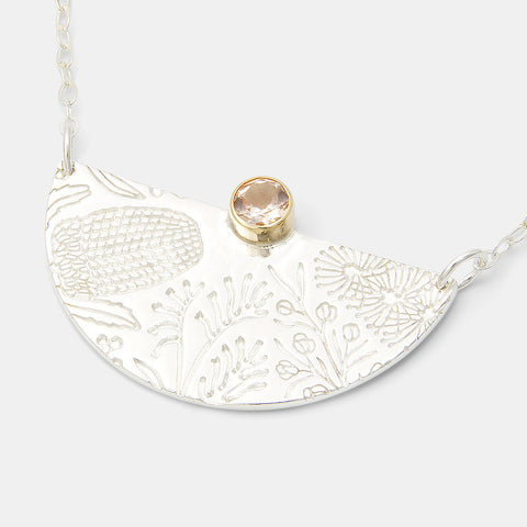 Sterling silver necklaces: Australian Flora pendant necklace