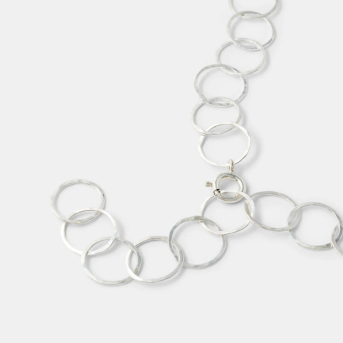 Handmade sterling silver chain necklace