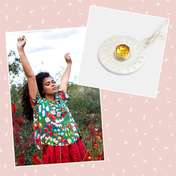 Australian jewellery and fashion: outfit ideas inspired by nature.