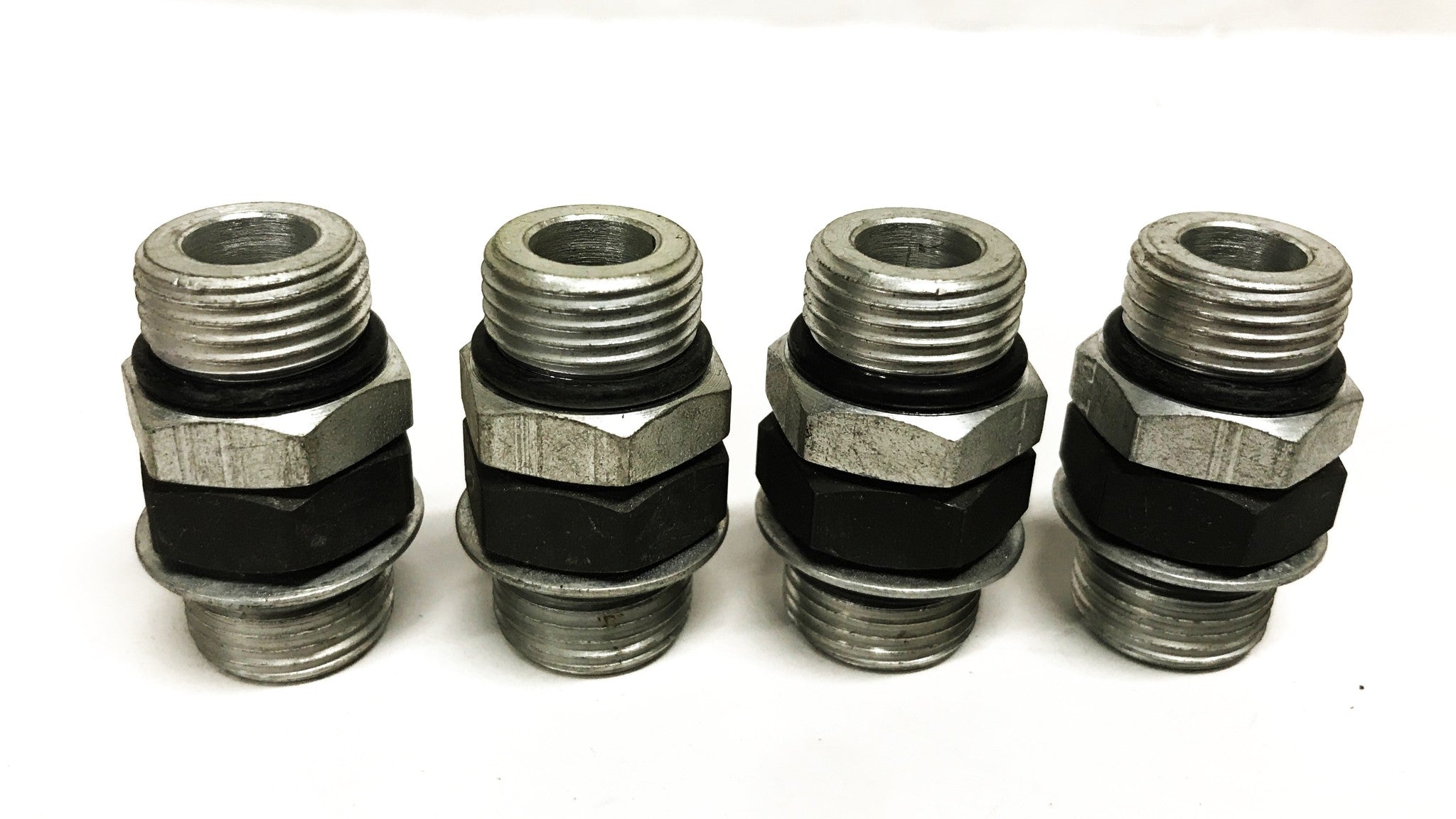 Parker 7/16 inch Straight Hydraulic Adapter [Lot of 4] NOS