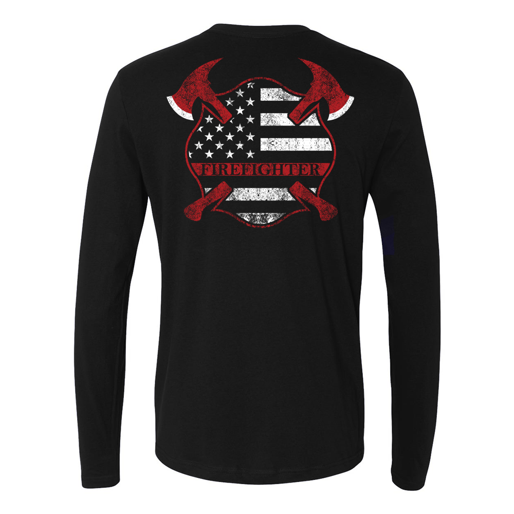 Image of Thin Red Line Crossed Axes Maltese Premium Long Sleeve Shirt