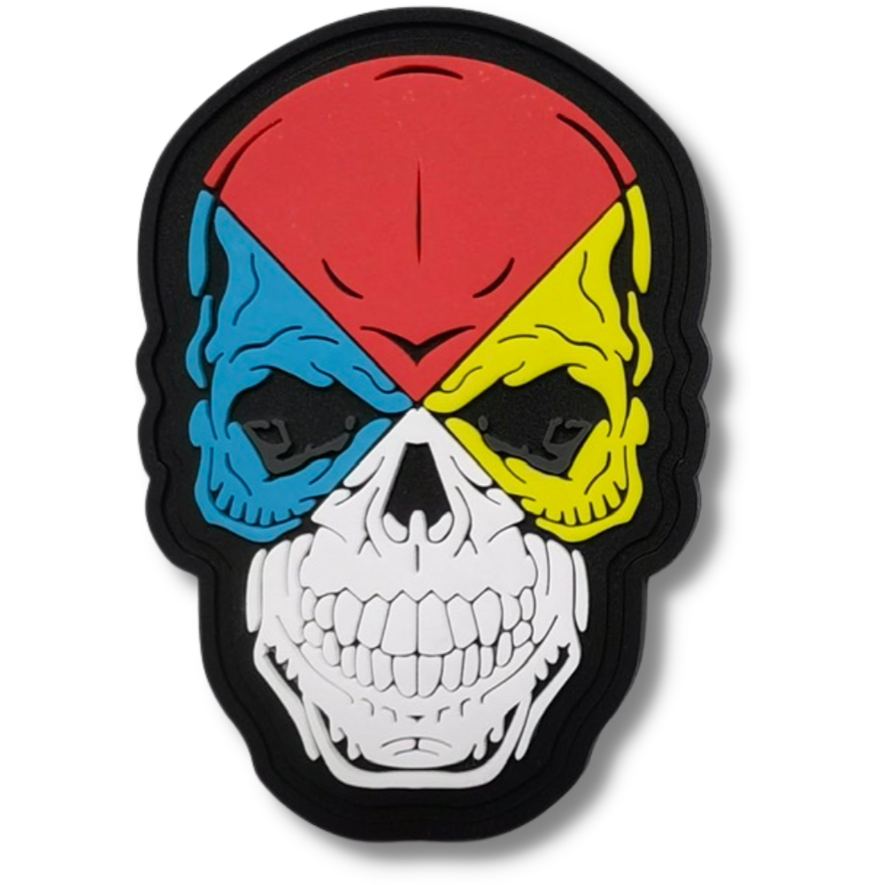 Image of SGT Fire HAZMAT Skull PVC Velcro Patch