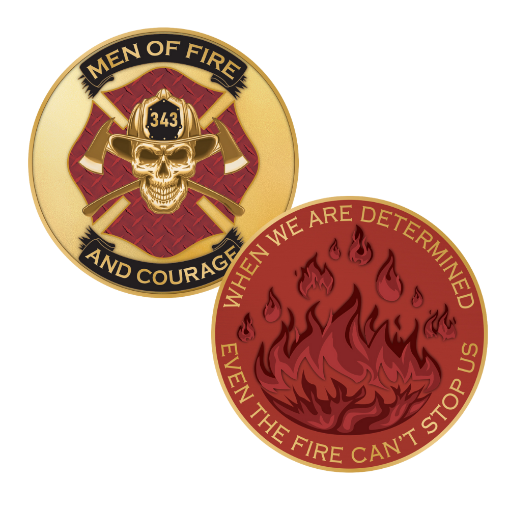 Image of Men of Fire Challenge Coin