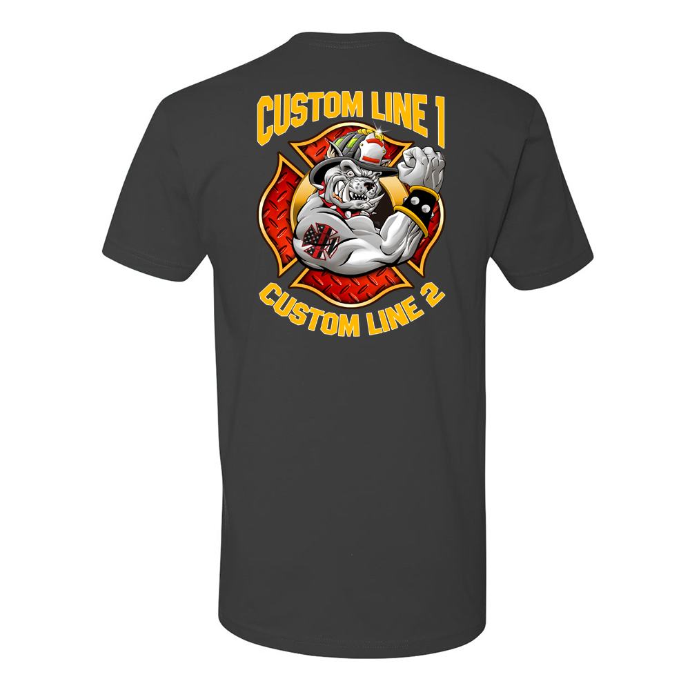 Image of Customized Bull Dog Fire Station Premium T-Shirt