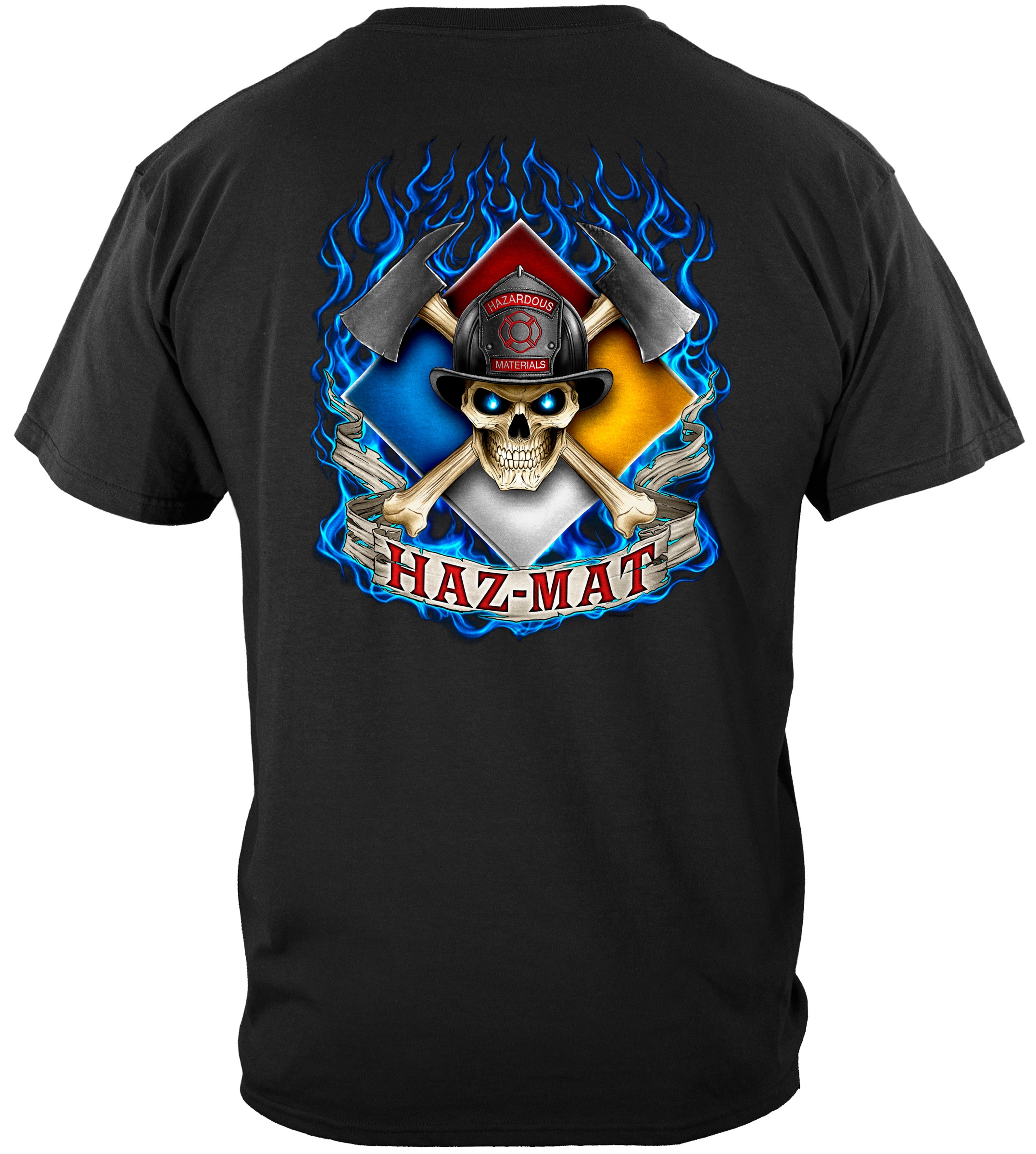 Image of Haz-Mat Skull and Axe Tshirt