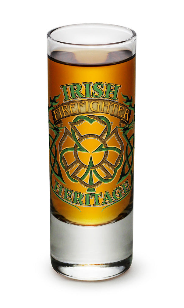 Image of Firefighter Irish Heritage Shooter Shot Glass