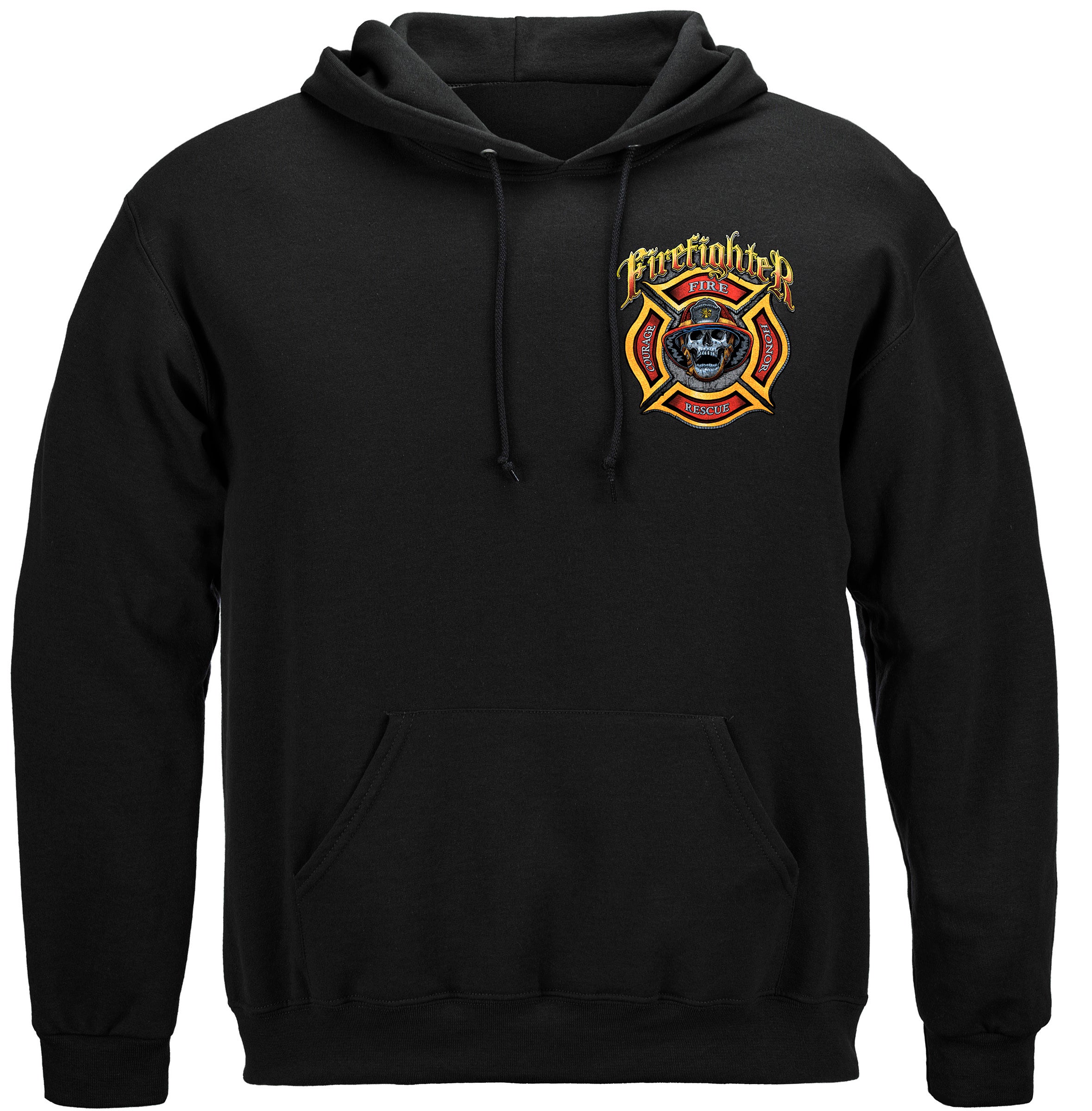 Image of Firefighter Biker And Axes Hooded Sweat Shirt