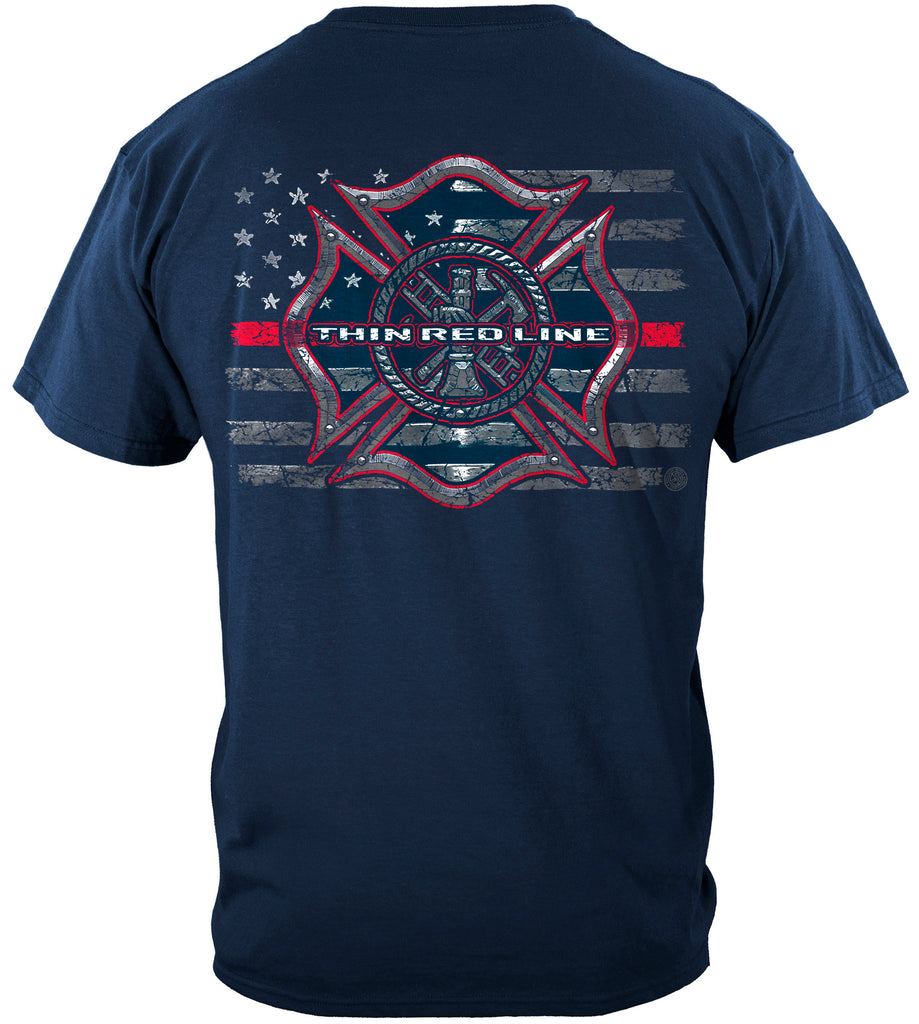 Thin Red Line Flag T-shirt | Firefighter.com