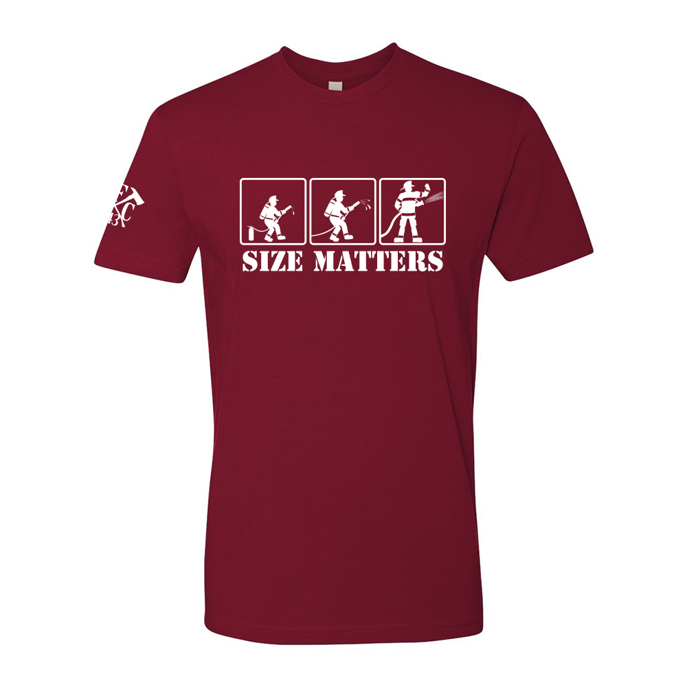 Image of FFC 343 Size Matters Premium Firefighter  T-Shirt