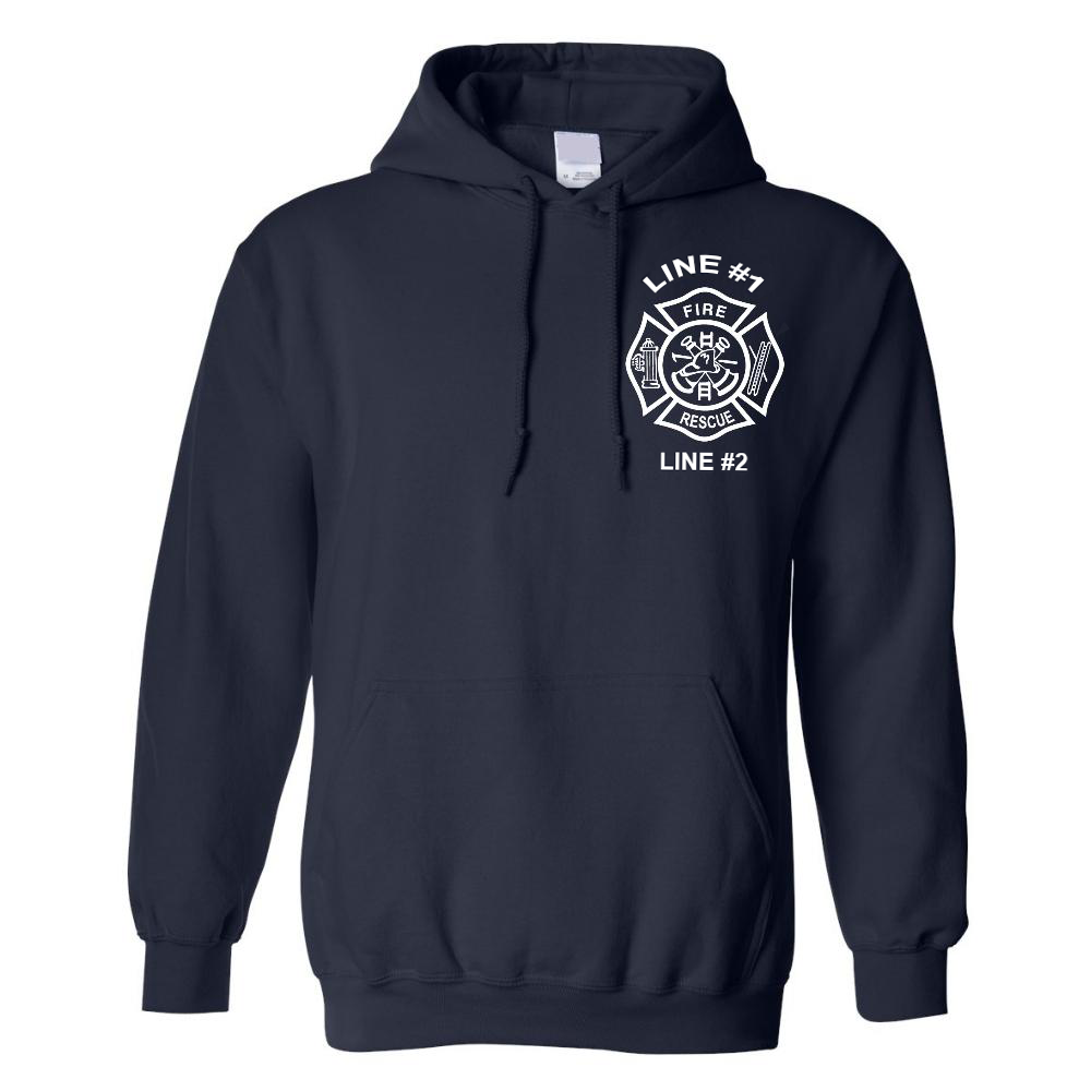 Image of Customized Fire Rescue Hoodie
