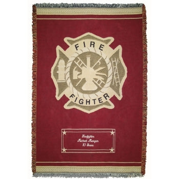 Image of Customized Fire Dept Throw