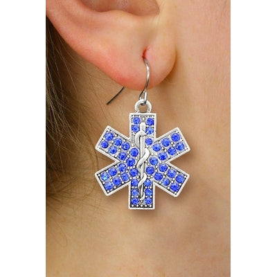 Star of Life Crystal Earrings