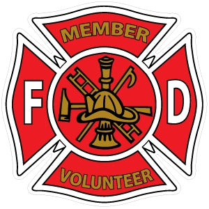 Member Volunteer Maltese Decal | Firefighter.com
