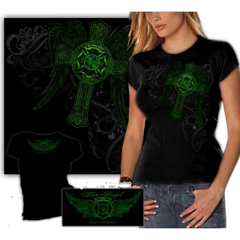 Image of Ladies Elite Breed Irish Firefighter T-shirt