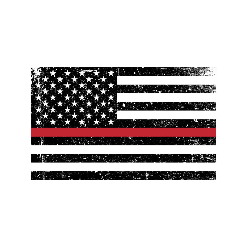 Download RTIC Tumbler with Distressed Thin Red Line Flag Decal ...