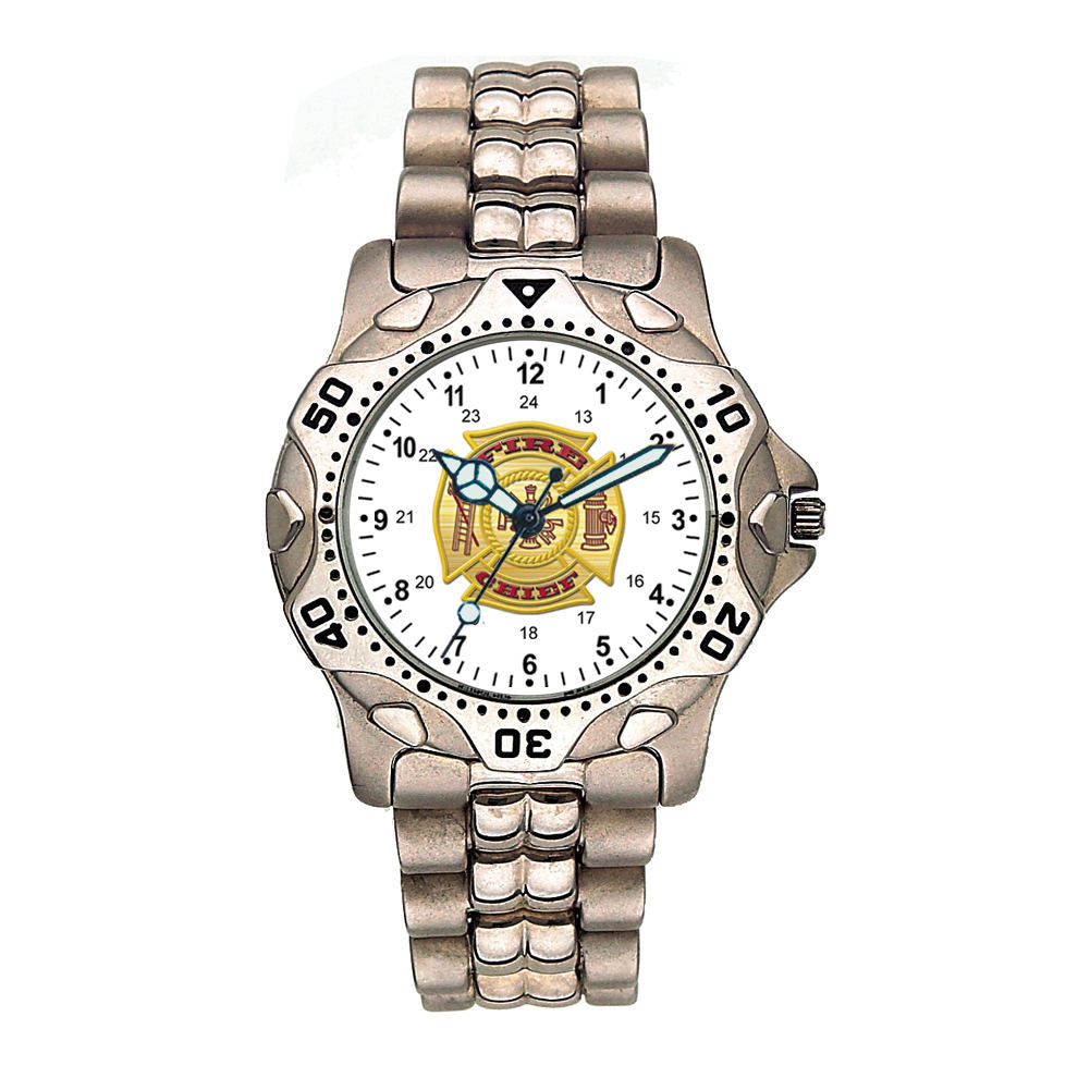 Image of Fire Chief Stainless Steel Silver Engravable Watch