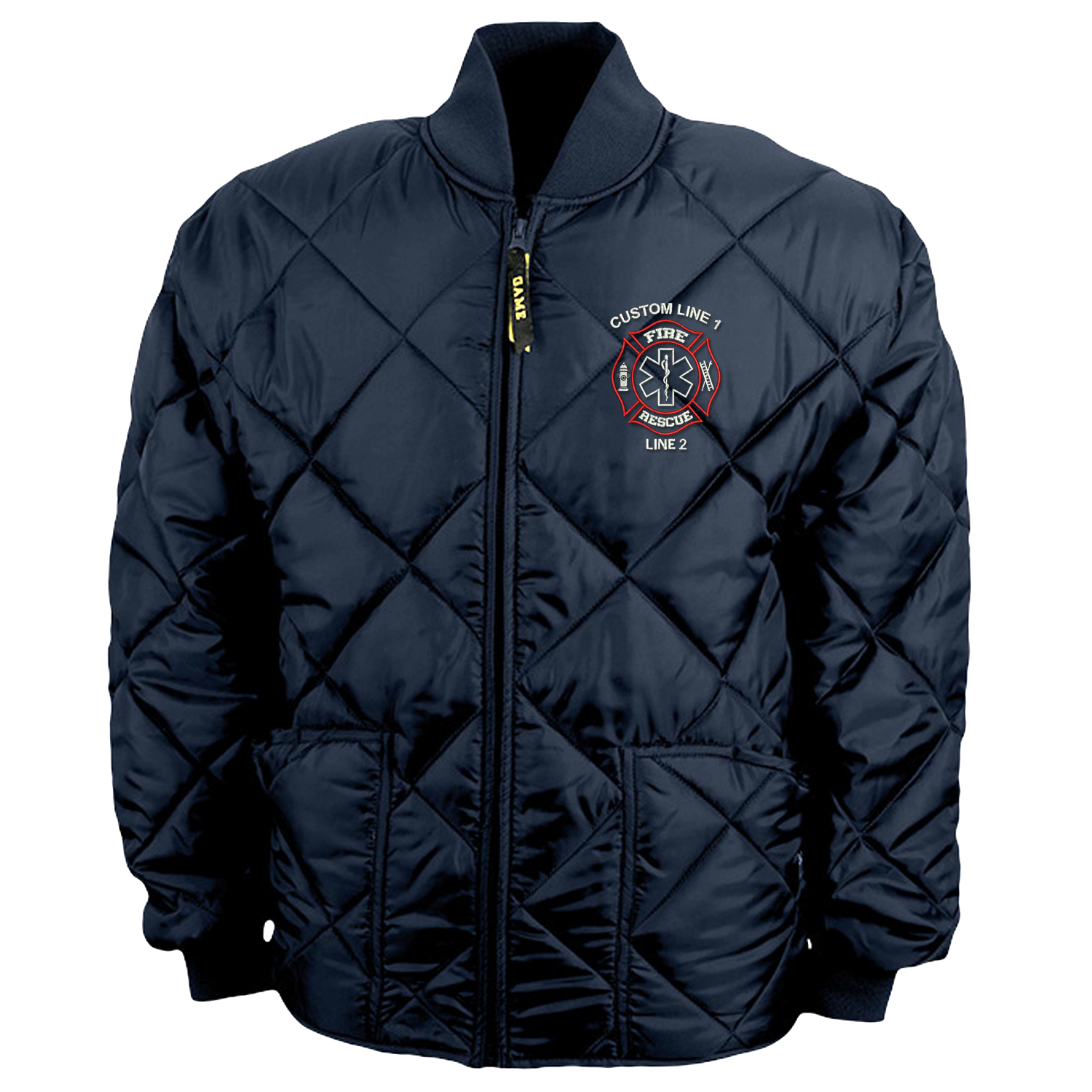 Image of Customized Game The Bravest Jacket with Fire Rescue Embroidery