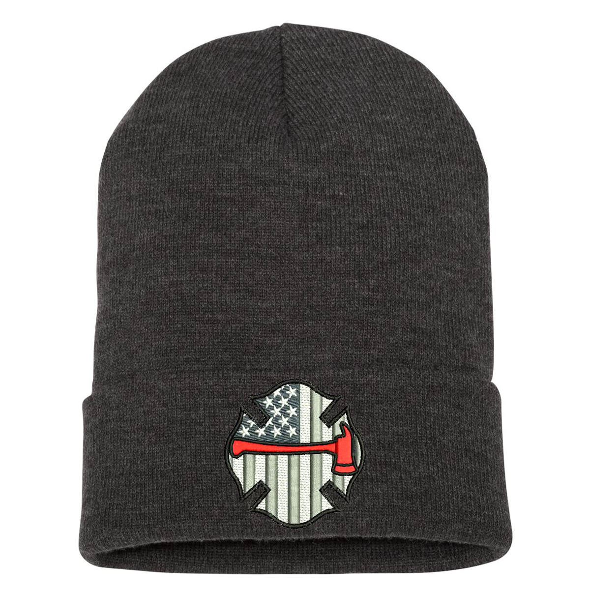 Image of Thin Red Line Axe Maltese Cuffed Beanie