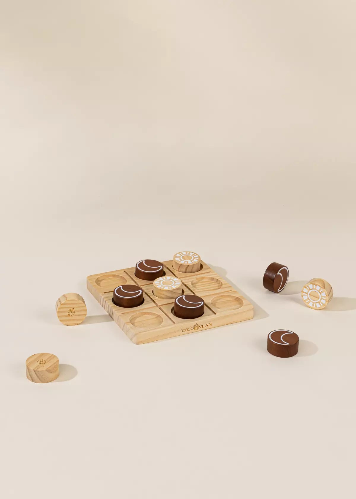 Wooden Tic Tac Toe Playset