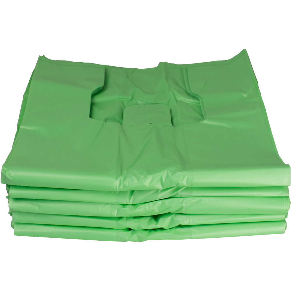 Dark green construction waste bags, 55x95cm