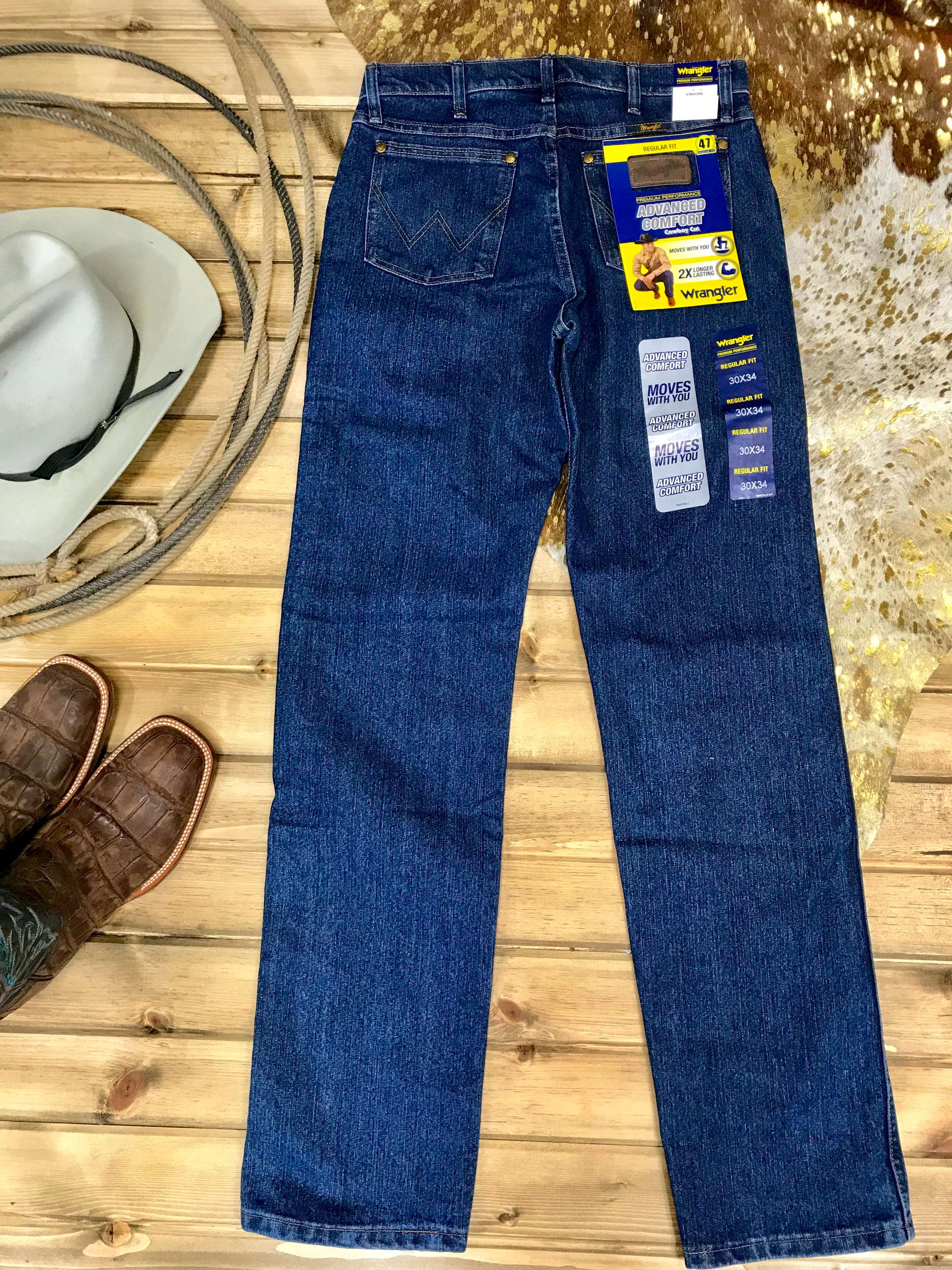 wrangler advanced comfort jeans