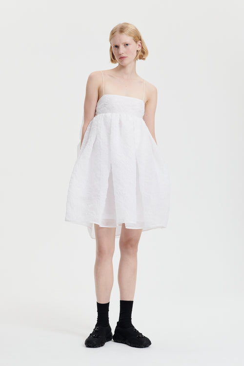 GISELLE | DRESS POSY MATELASSÉ WHITE