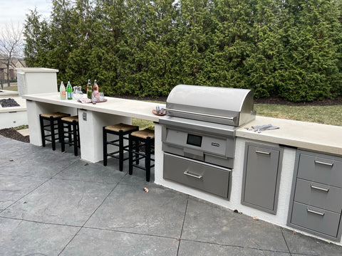 grilling station remodeled on bargain mansions