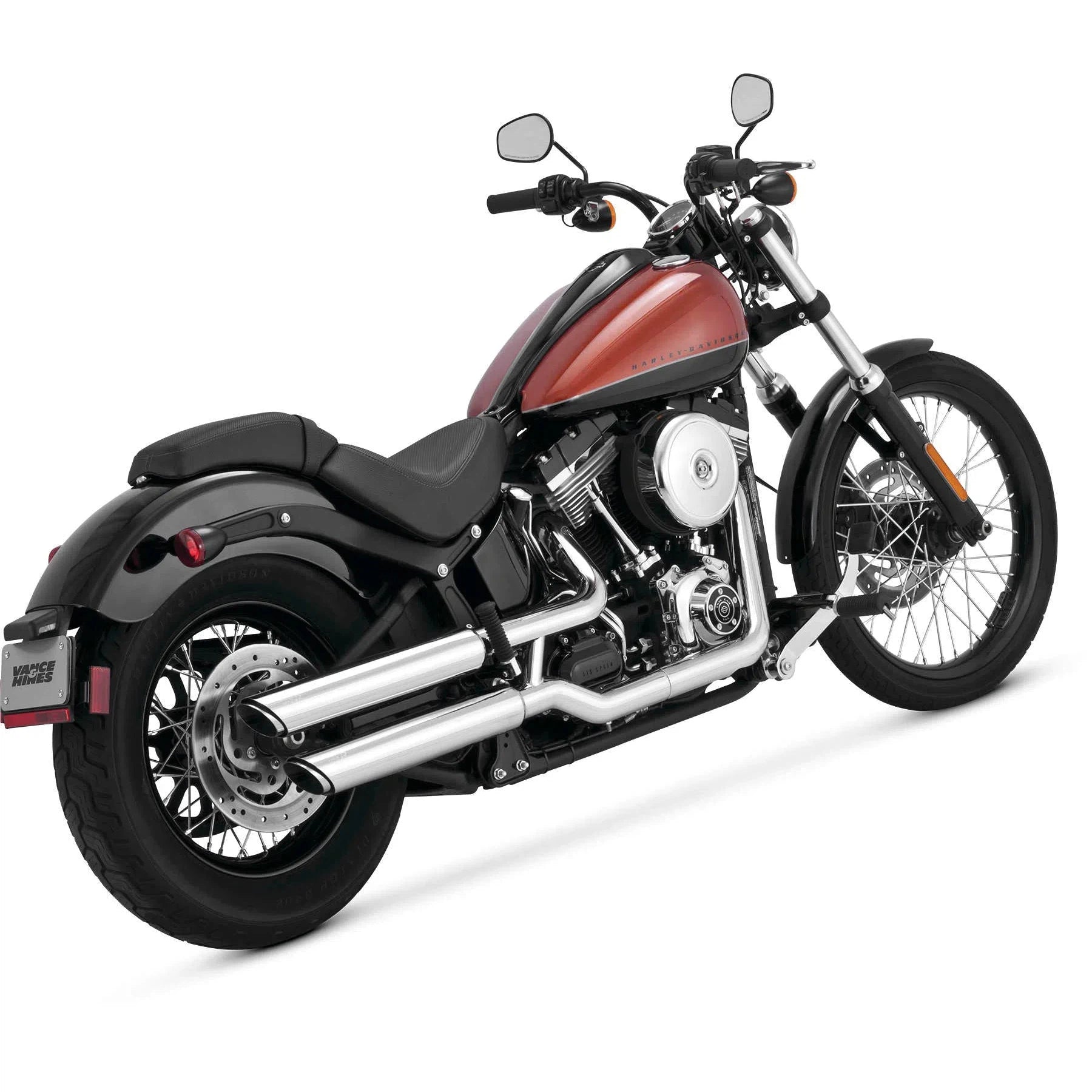 VANCE AND HINES Vance & Hines 16835 Twin Slash 3in. Slip Ons Chrome