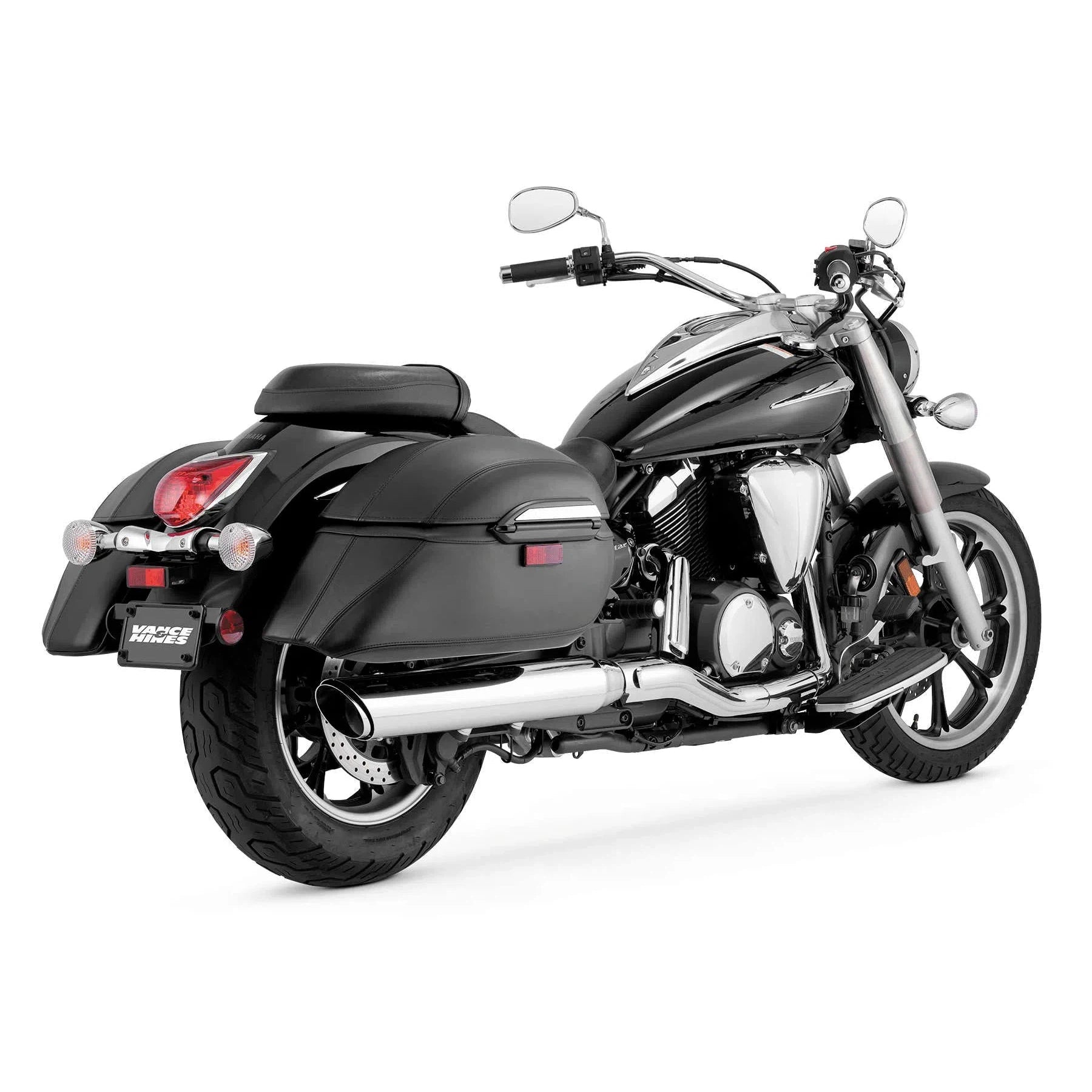 VANCE AND HINES Vance & Hines 25407 Twin Slash Round Slip On Twin Slash Round Slip On