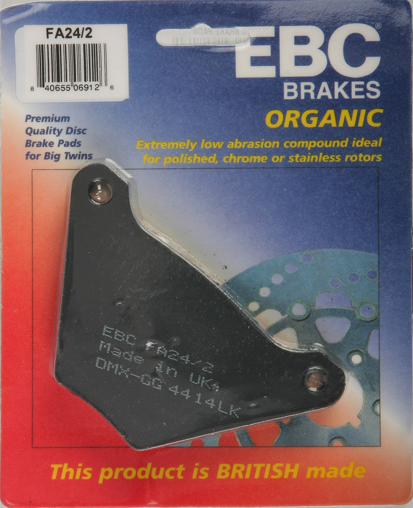 EBC 1 Pair FA Series Organic Replacement Brake Pads MPN FA24/2