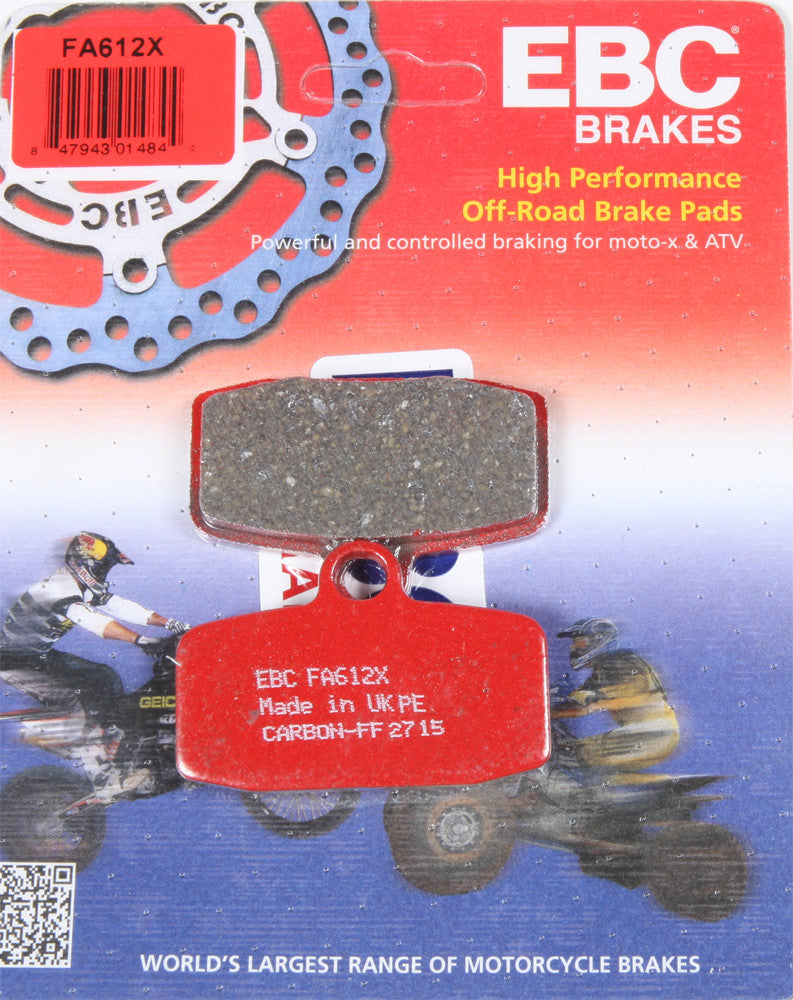 EBC 1 Pair Performance X-Series Carbon Brake Pads MPN FA612X