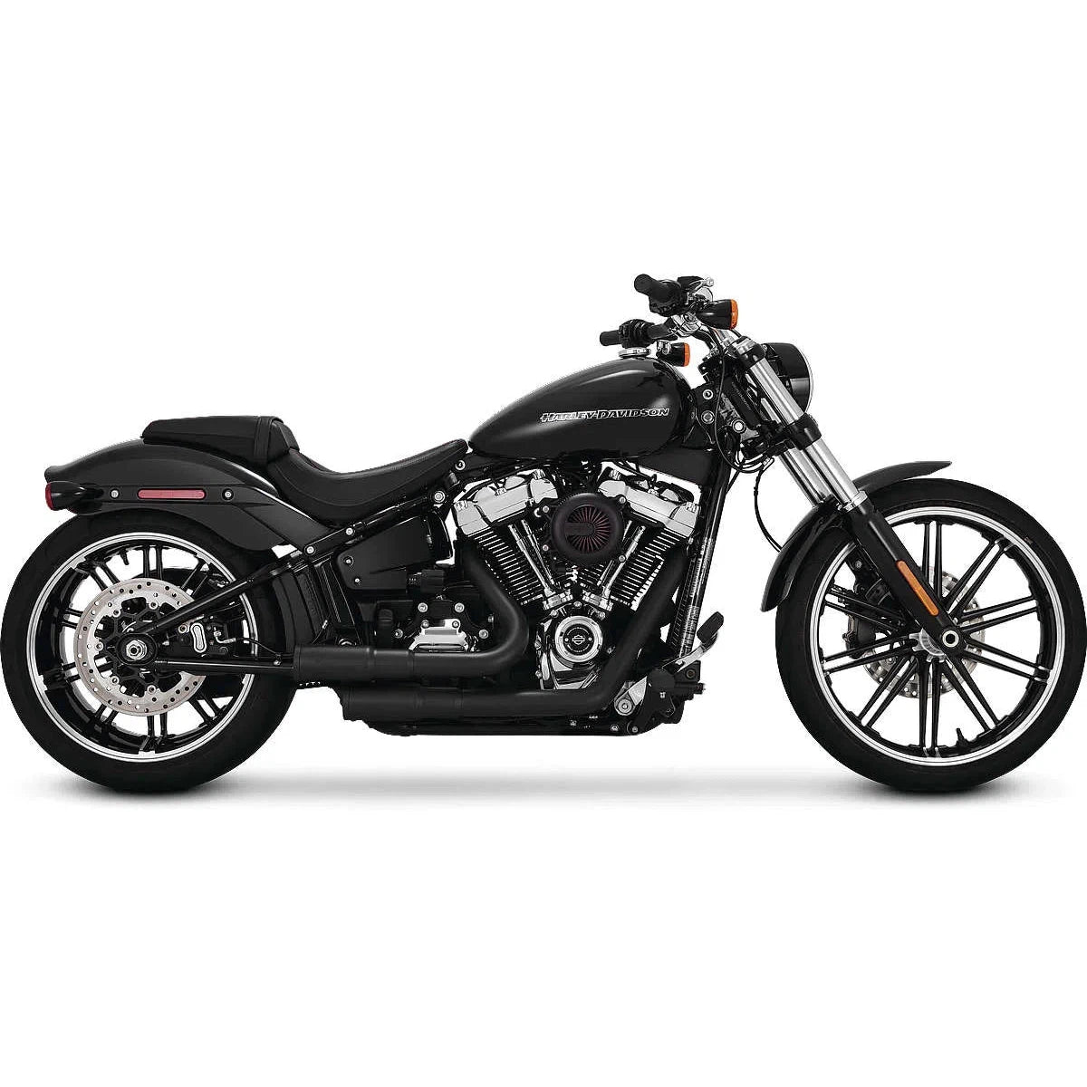 VANCE AND HINES Vance & Hines 46880 Mini Grenades 2 Into 2 Exhaust Harley Softail 18 Up Black