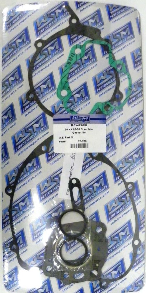 WSM Complete Gasket Kit For Kawasaki / Suzuki 60 KX / RM 85-03 25-703