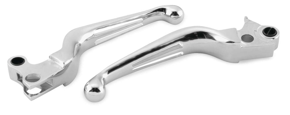 Biker's Choice Dual Slotted Lever - 053525 Pair Chrome