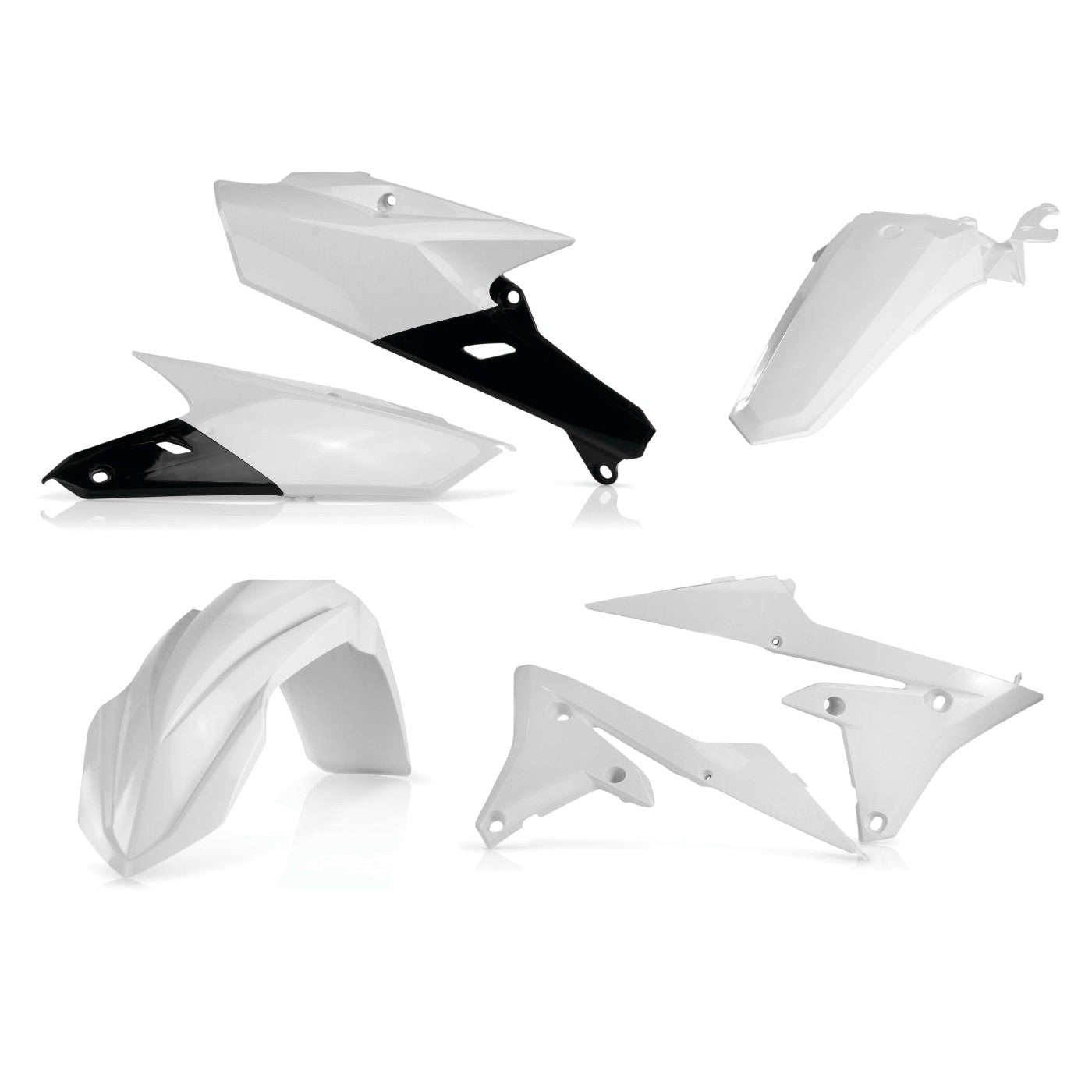 Acerbis White Standard Plastic Kit for Yamaha - 2449630002