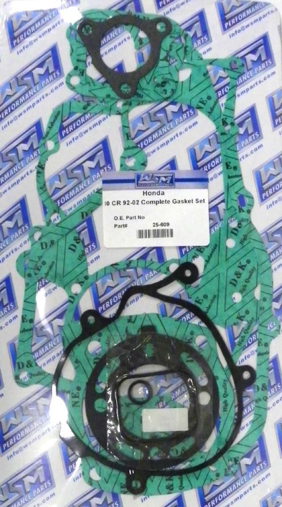 WSM Complete Gasket Kit For Honda 80 CR 92-02 25-609