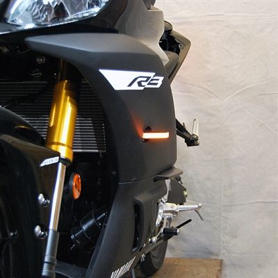 New Rage Cycles LED Replacement Turn Signals Front Black - R3-FB